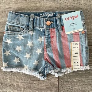 Cat & Jack | American Flag Short | Size 12 Months